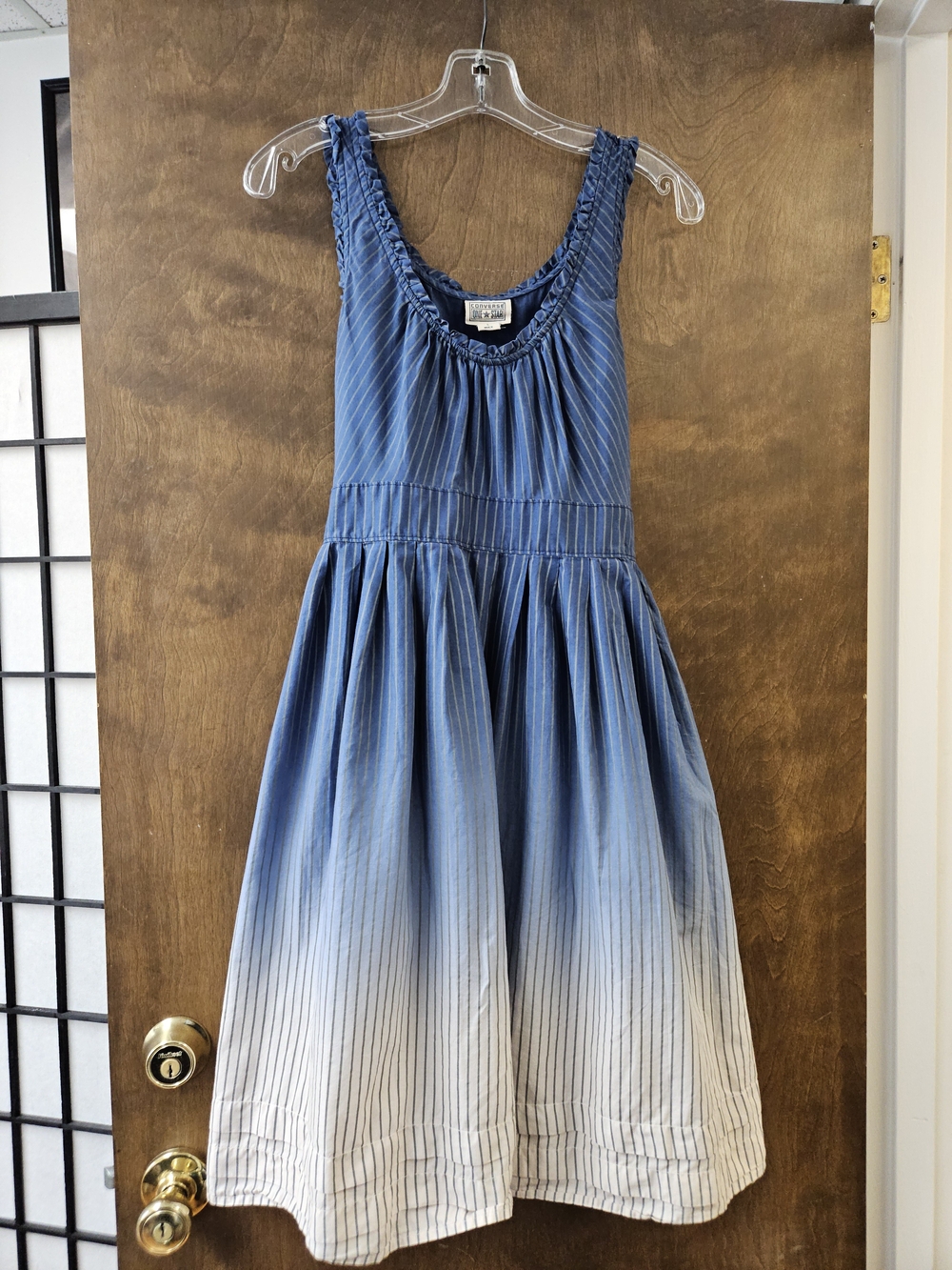 Converse One Star Blue And White Cotton tank Dress Sz L